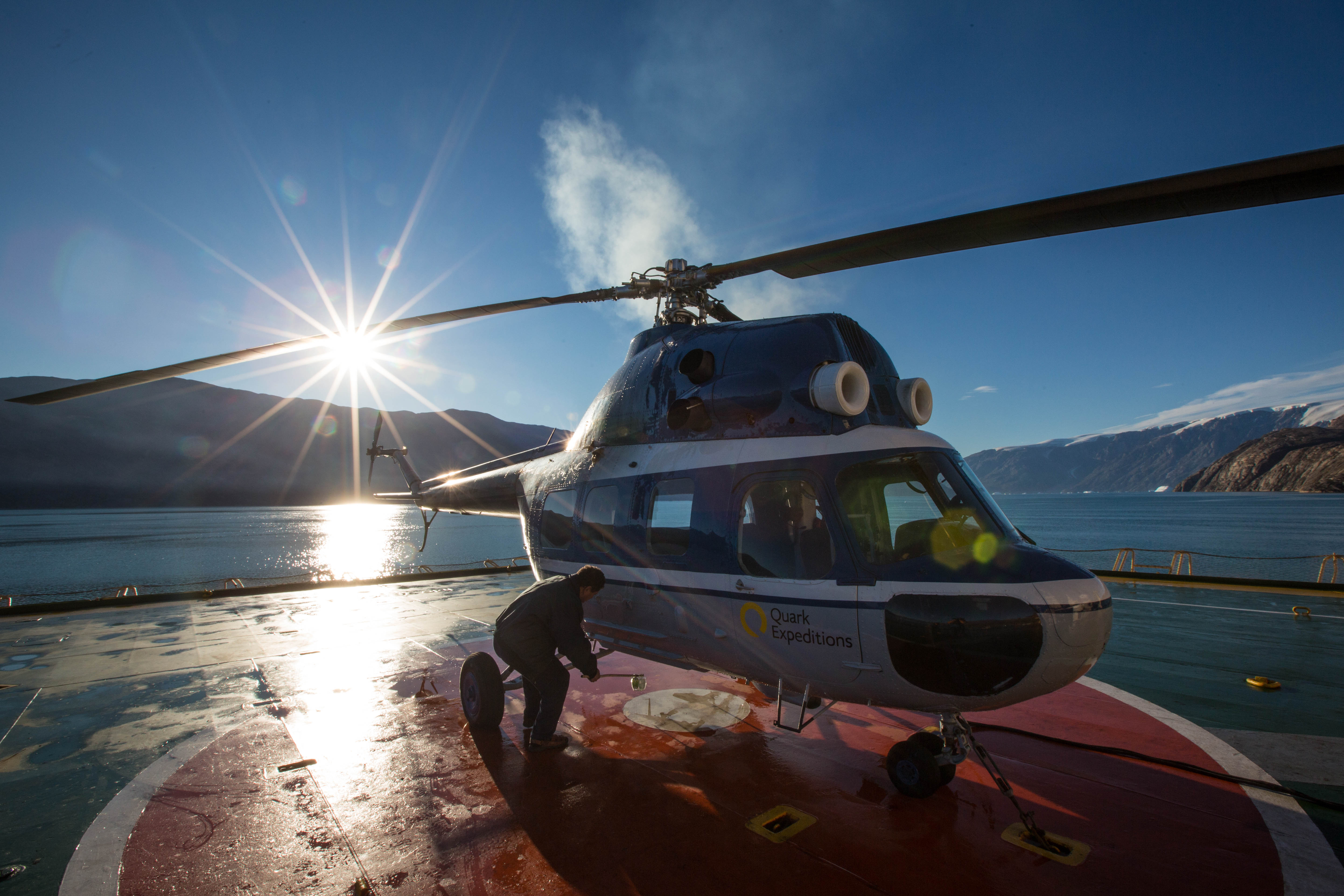 Quark Expeditions Kapitan Khlebnikov Helicopter 16.jpg